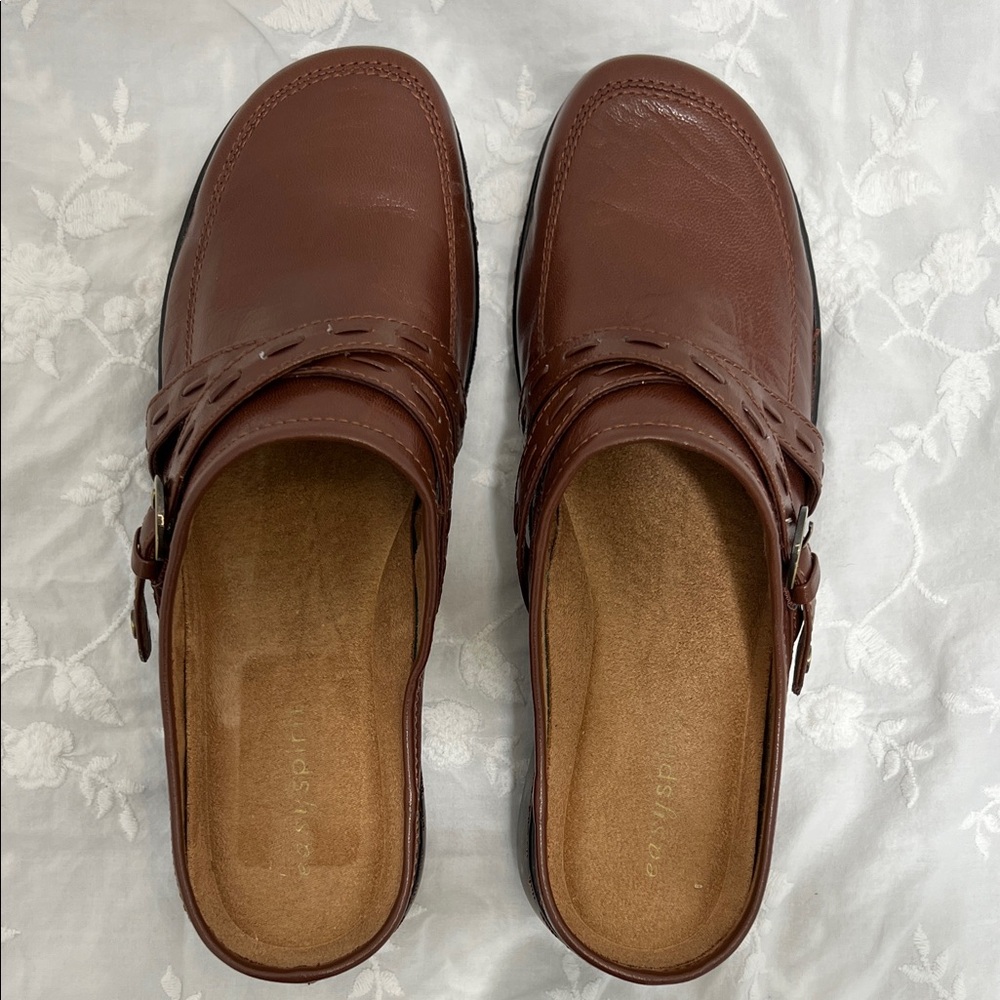 Easy Spirit Brown Slip-On Loafers